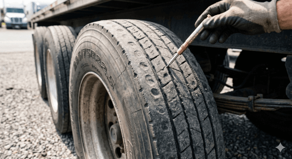 uneven tire wear caused by poor trailer suspension alignment