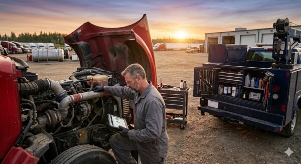 Preventive truck breakdown systems maintenance improving fleet uptime in Alberta