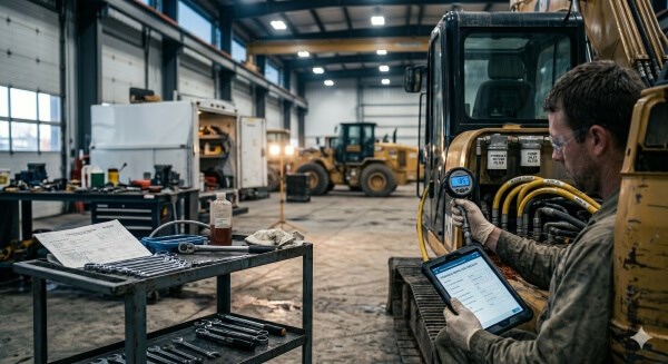 Preventive maintenance reducing hydraulic system failure risks